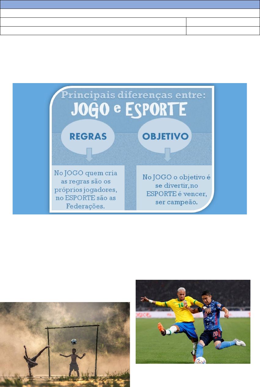 jogo e esporte diferença