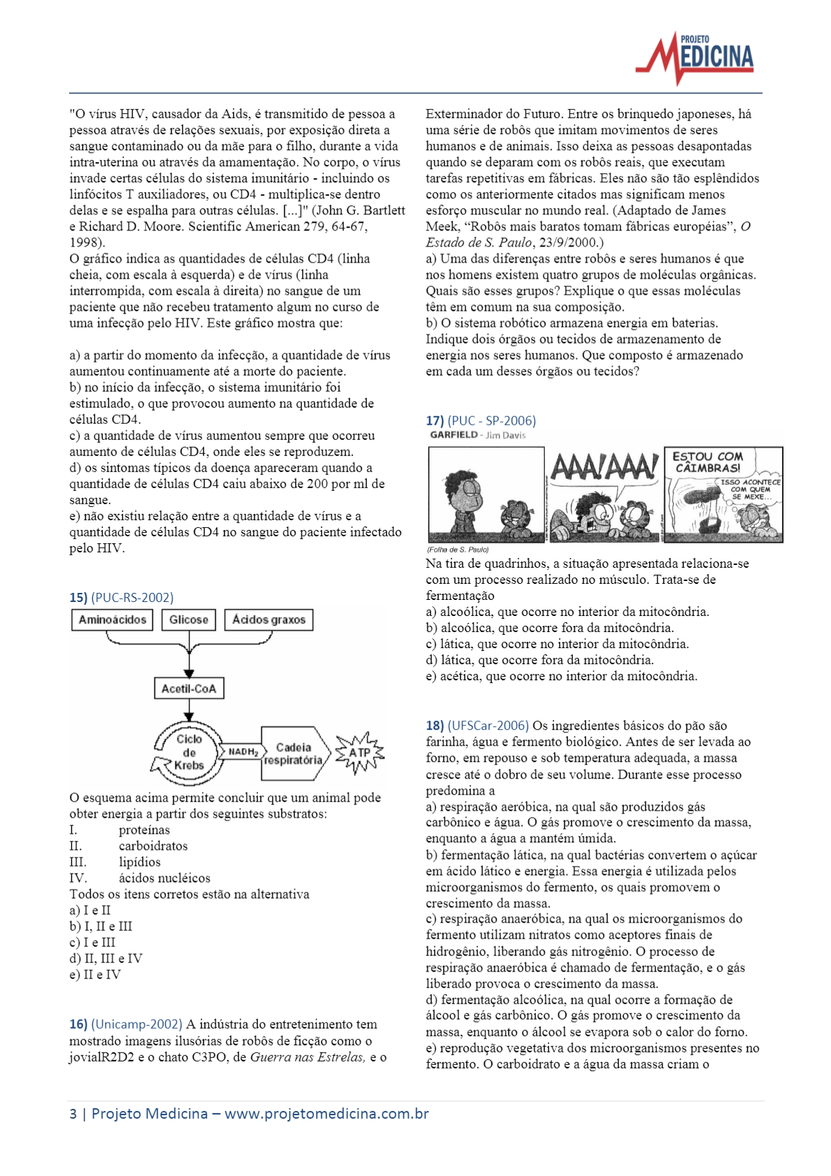 Exerc Cios De Biologia Sobre Bioqu Mica Com Gabarito Pdf Free Download Gen Tica I