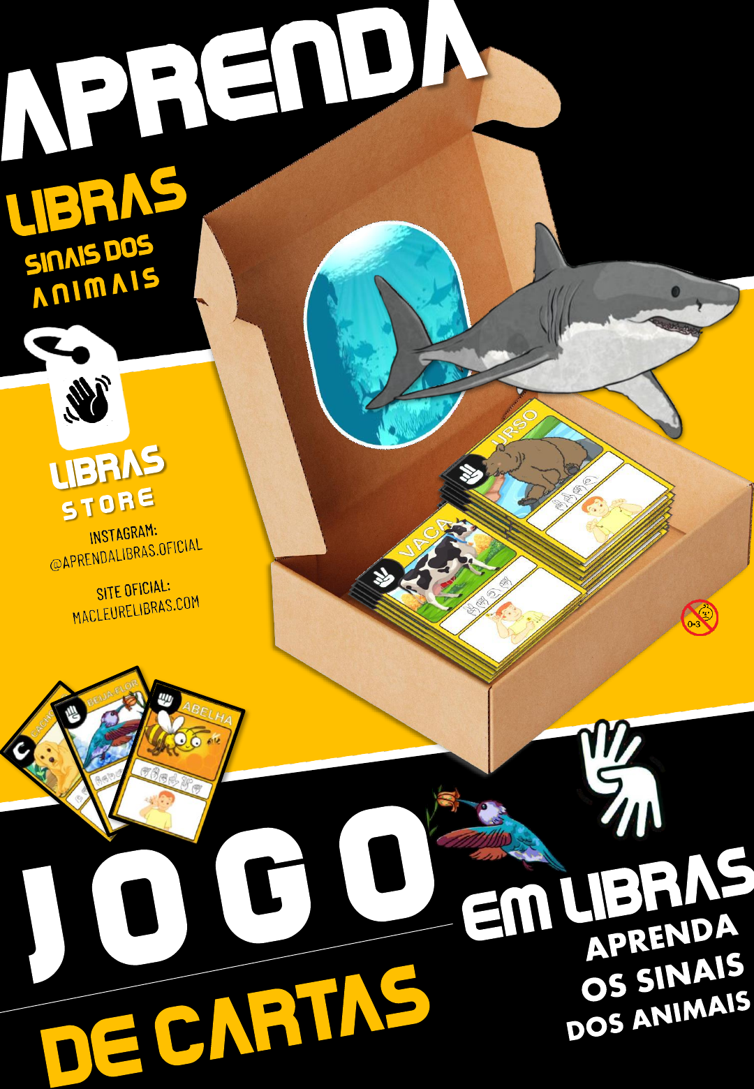 Jogo dos Animais em Libras