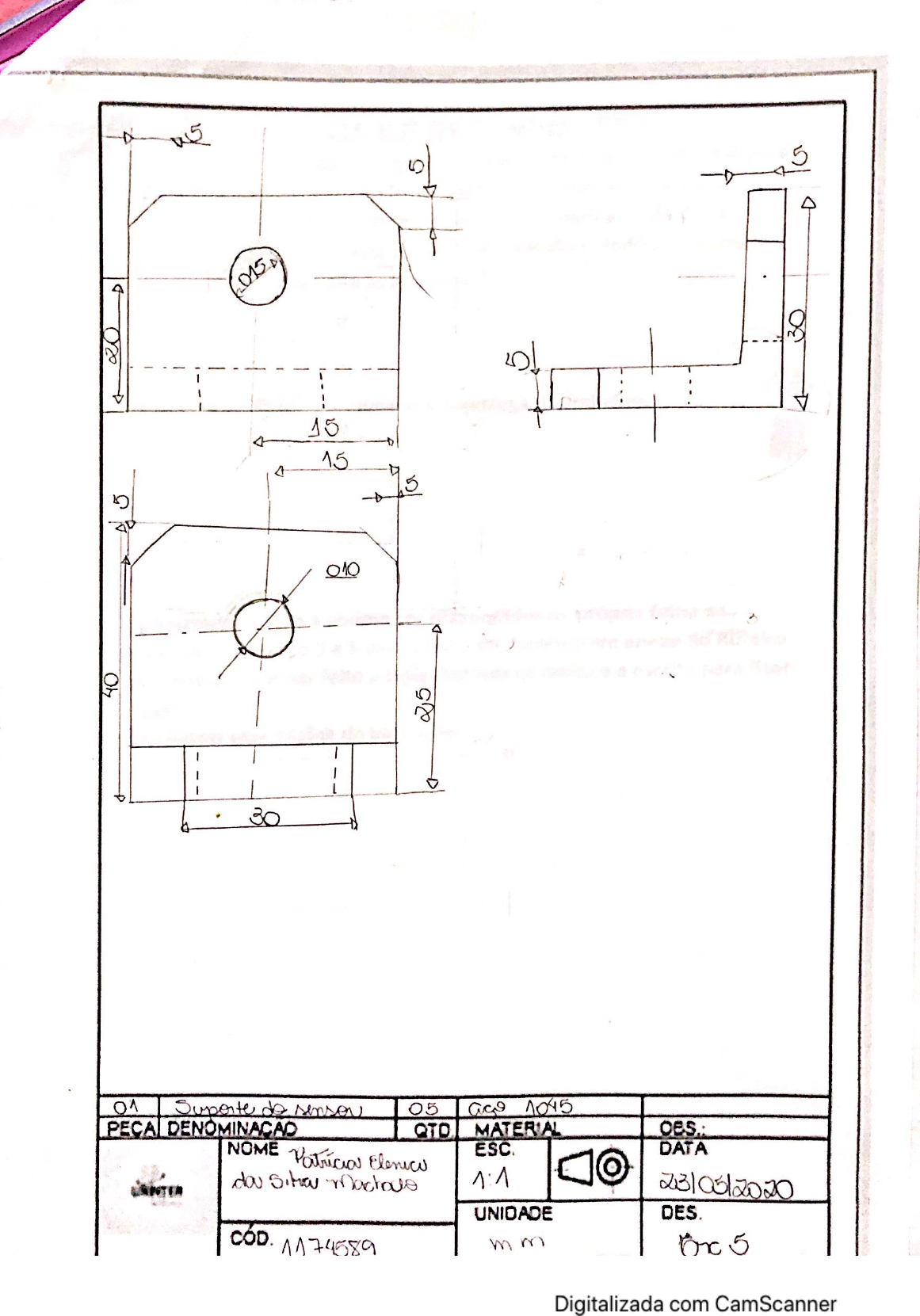 Atividade PrÁtica De Desenho TÉcnico Desenho Técnico I 5058