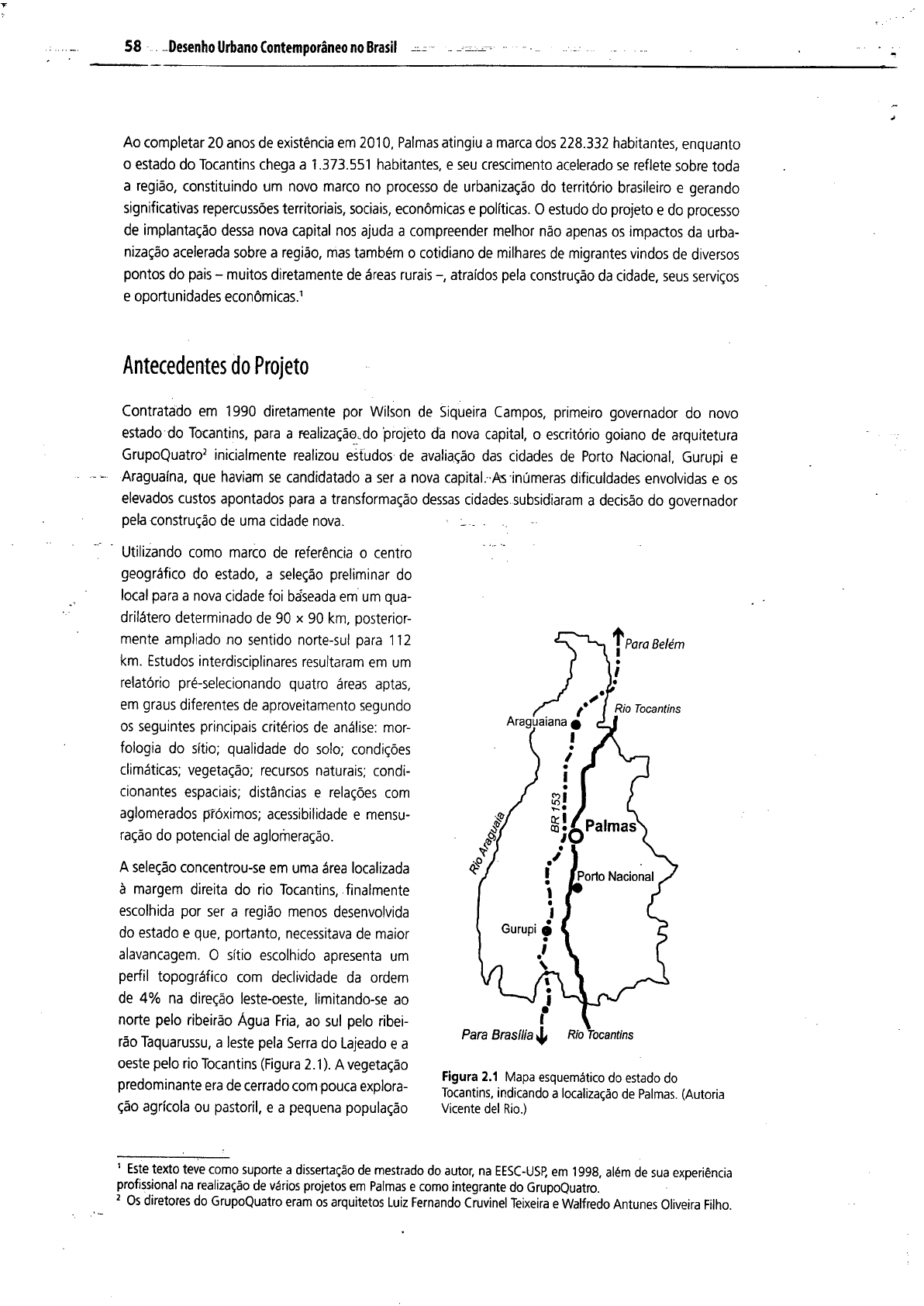 Mapa do Brasil indicando a localização do estado do Tocantins, tendo o