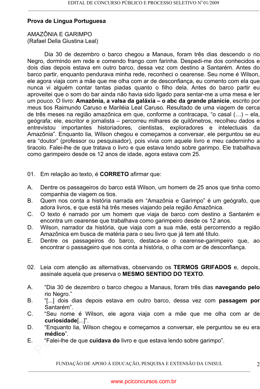 Prova Pref. IguatuPR - FAUEL - 2016 - para Jovem Aprendiz - Auxiliar  Administrativo.pdf - Provas de Concursos Públicos