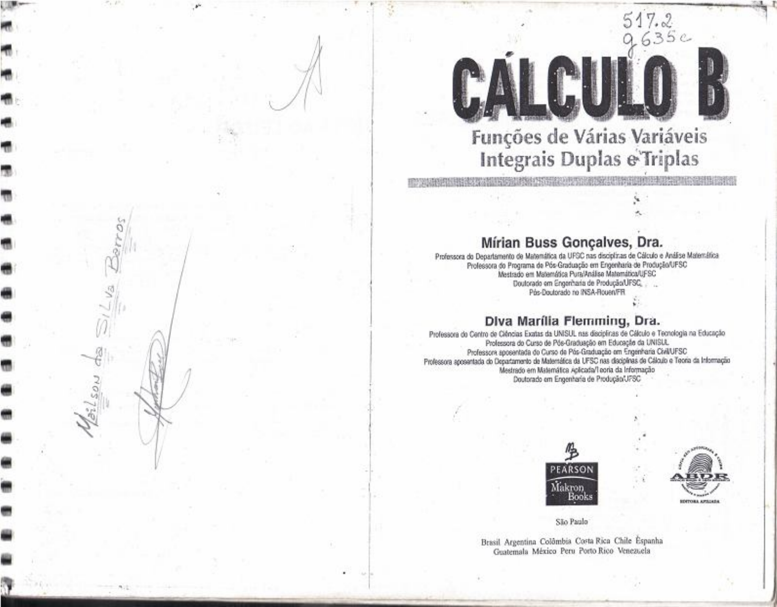 Calculo B (Funcoes De Varias Variaves, Integrais Duplas E Tr - Análise ...