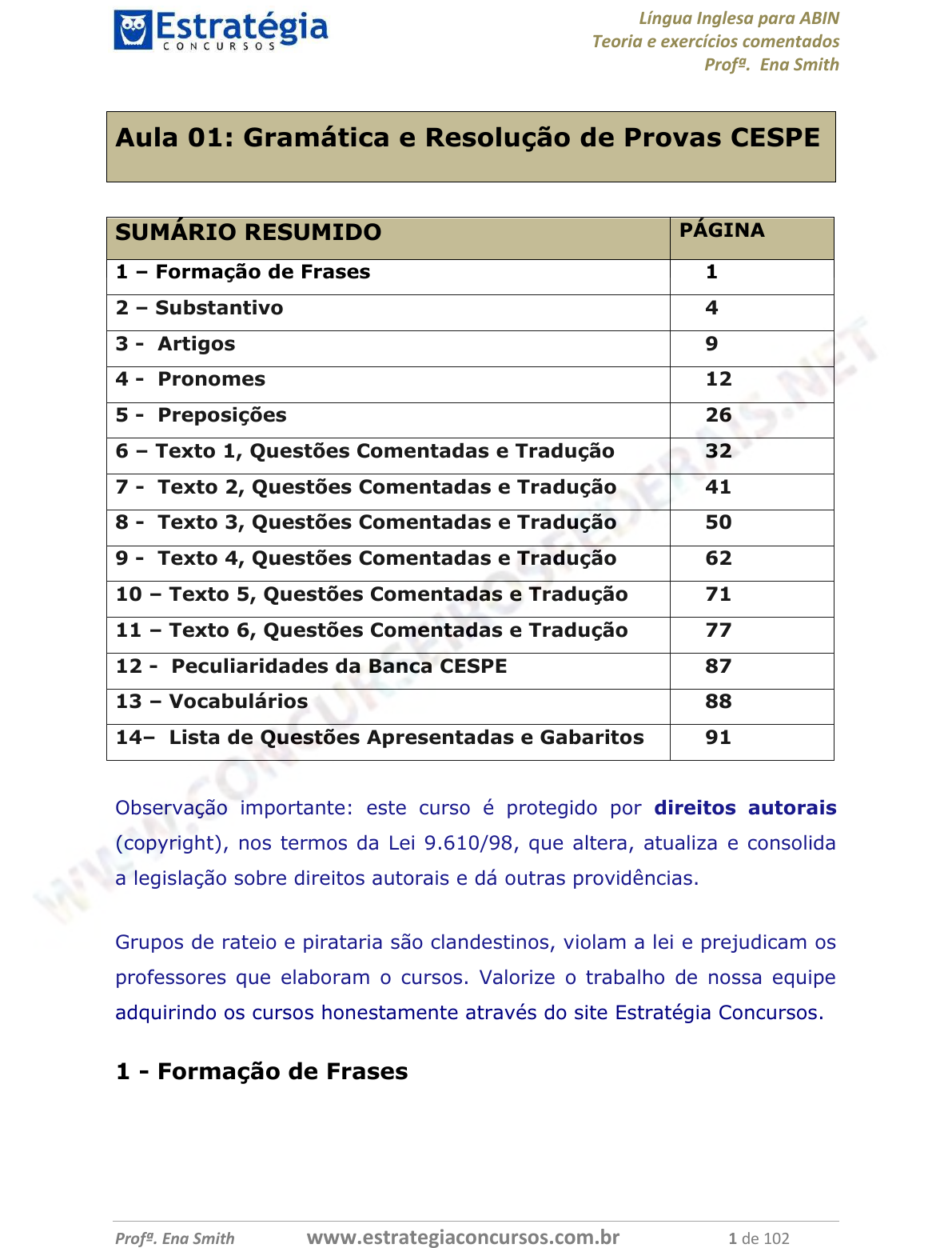 Aula de inglês 01 artigos