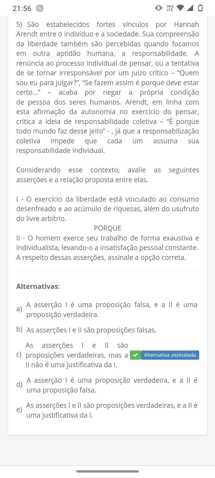 Av1 - Sociedade Brasileira e Cidadania - A - Sociedade e Cidadania