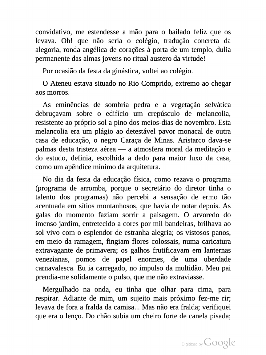 O ateneu - Literatura Brasileira I