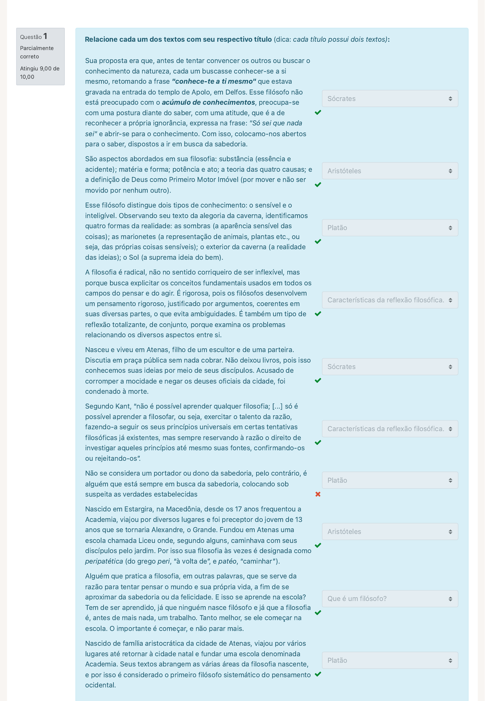 Atividade 2 Questionario Revisao Da Tentativa - Filosofia Geral