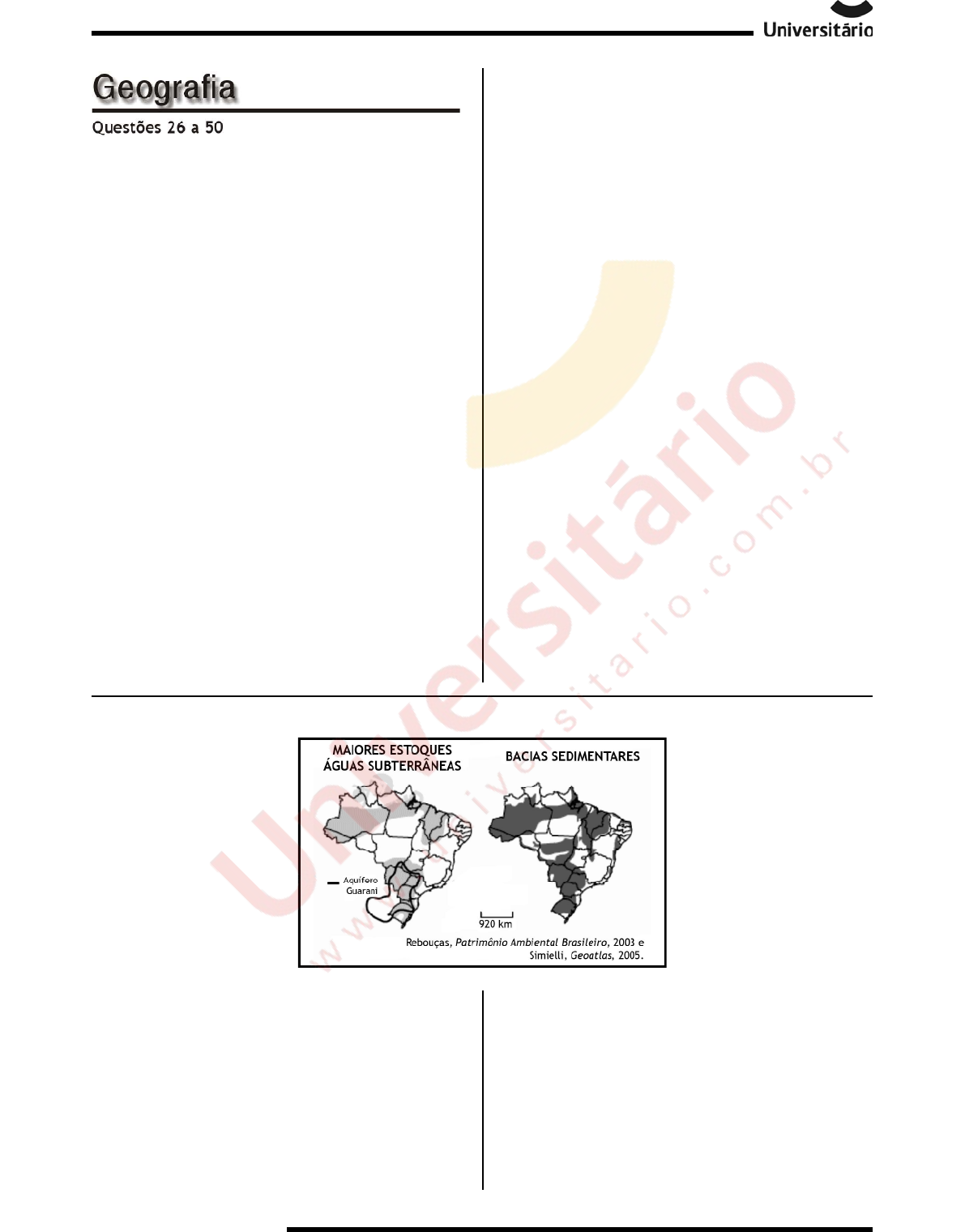 Simulado Geografia - Enem