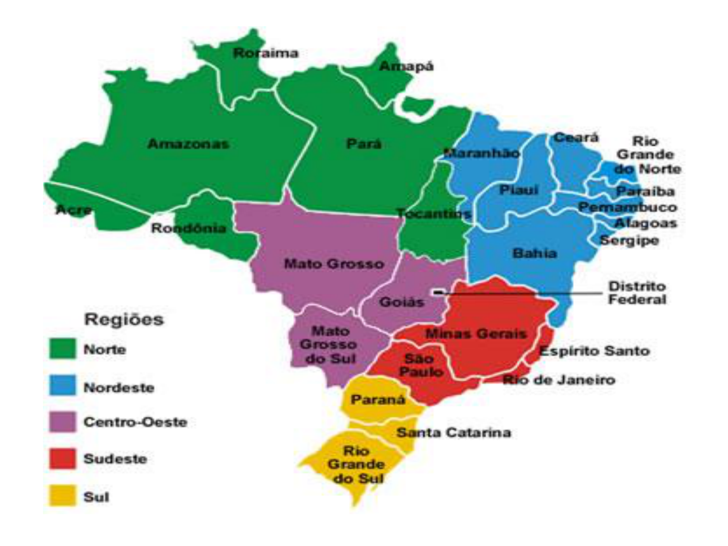 Mapa Das Regiões Do Brasil Para Imprimir Modisedu 1267