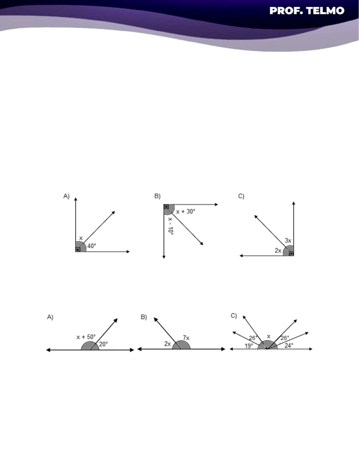 Ângulos complementares 