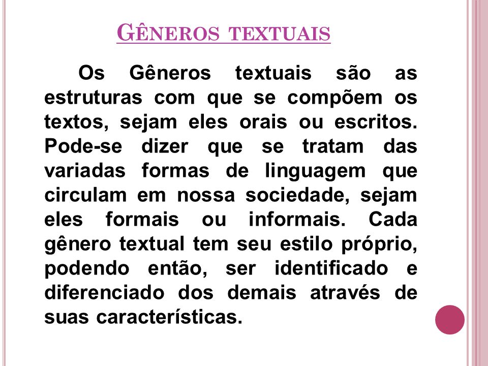 Gênerostextuais Gêneros Textuais E Ensino De Língua Inglesa