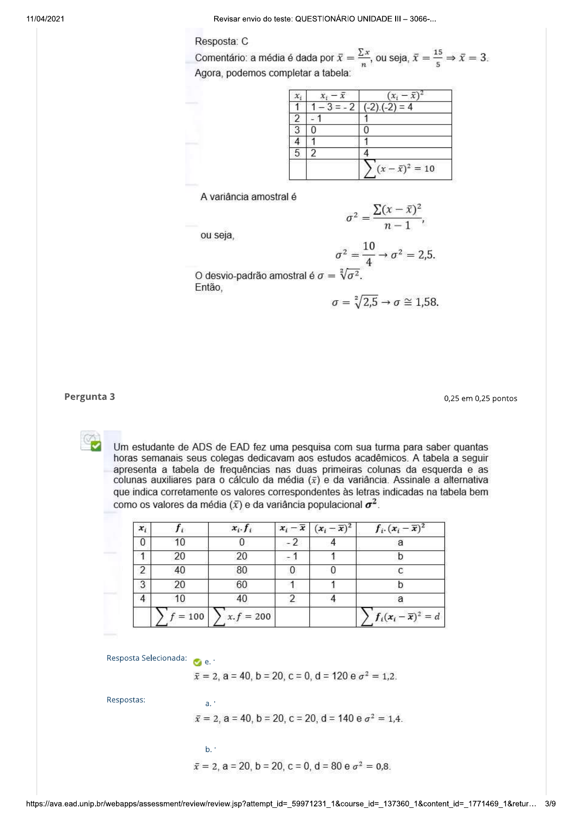 Prova De Estatística Resolvida Exame Final Nacional De Matem Atica A