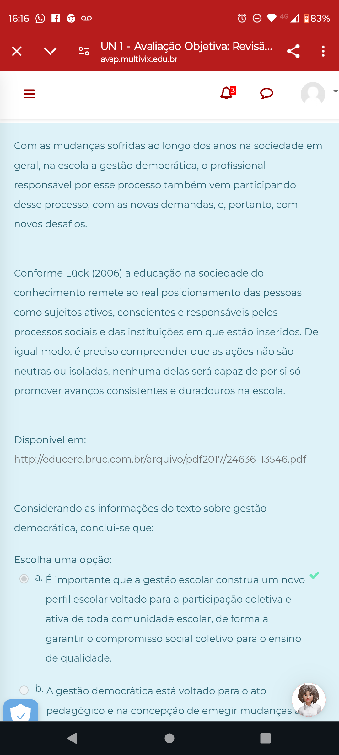 Grátis: Gestão democrática da educação - Material Claro e