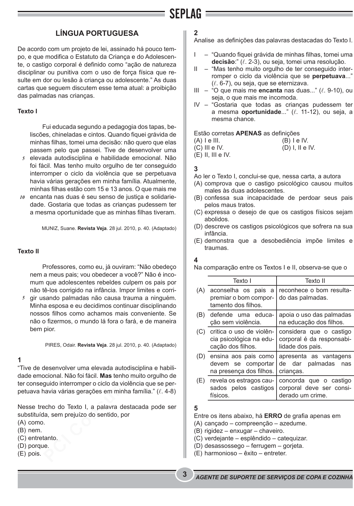 Prova SESCSE - ADVISE - 2010 - para Artífice de Manutenção - Pedreiro.pdf -  Provas de Concursos Públicos