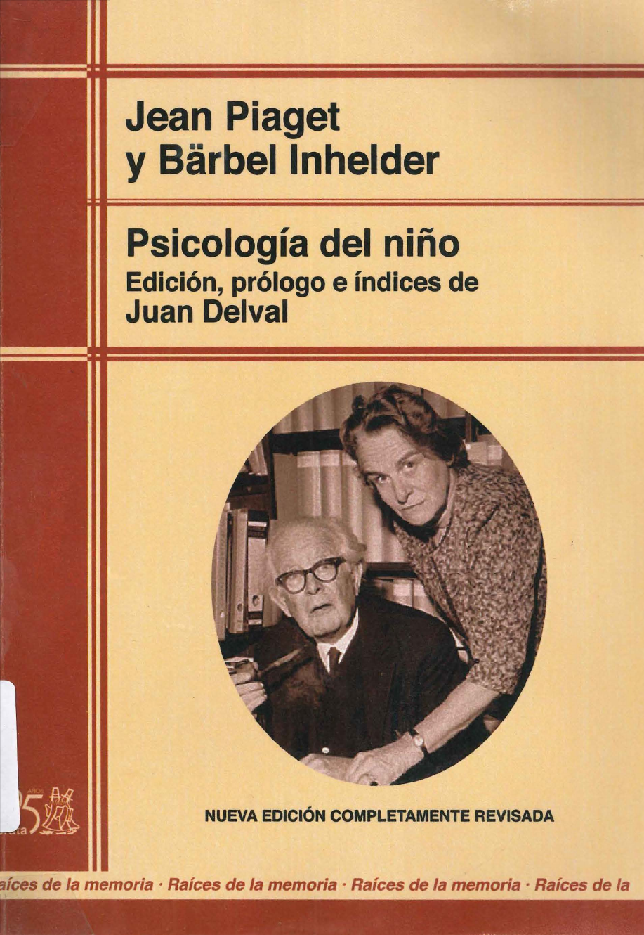 Jean Piaget B rbel Inhelder Psicolog a del ni o Morata 2015