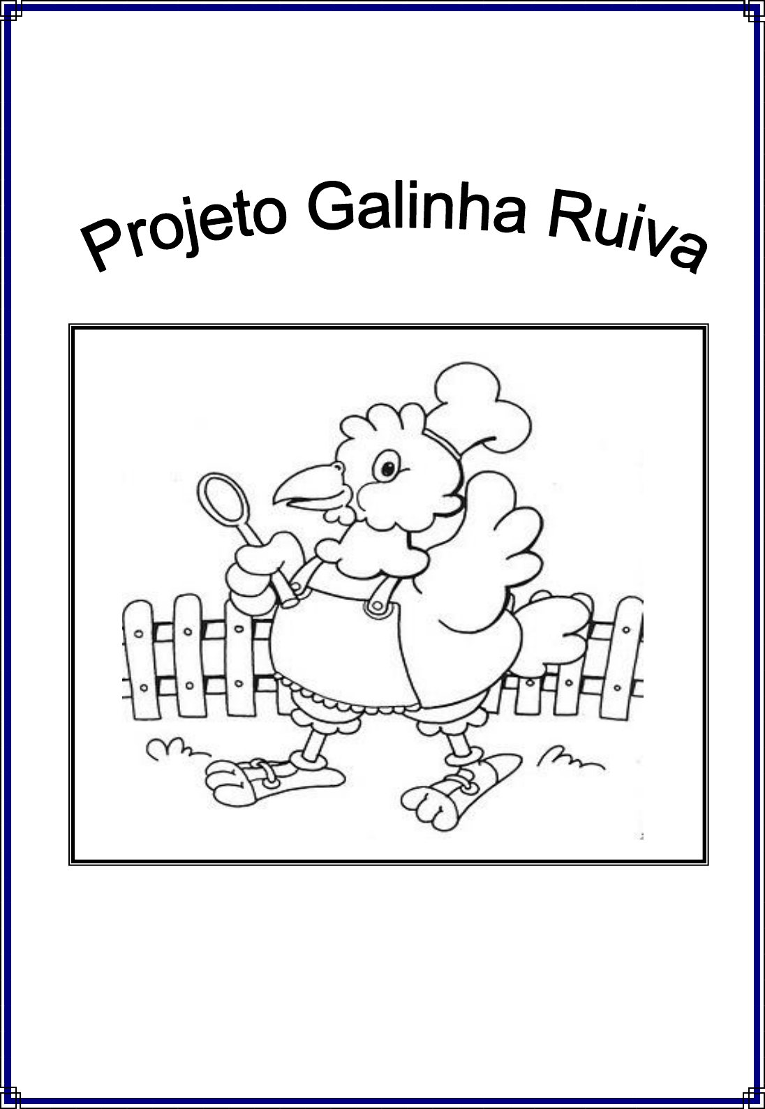 Atividade Personagens A Galinha Ruiva Jogo Pedagógico  Tabelas e gráficos,  Historia a galinha ruiva, Jogos pedagogicos