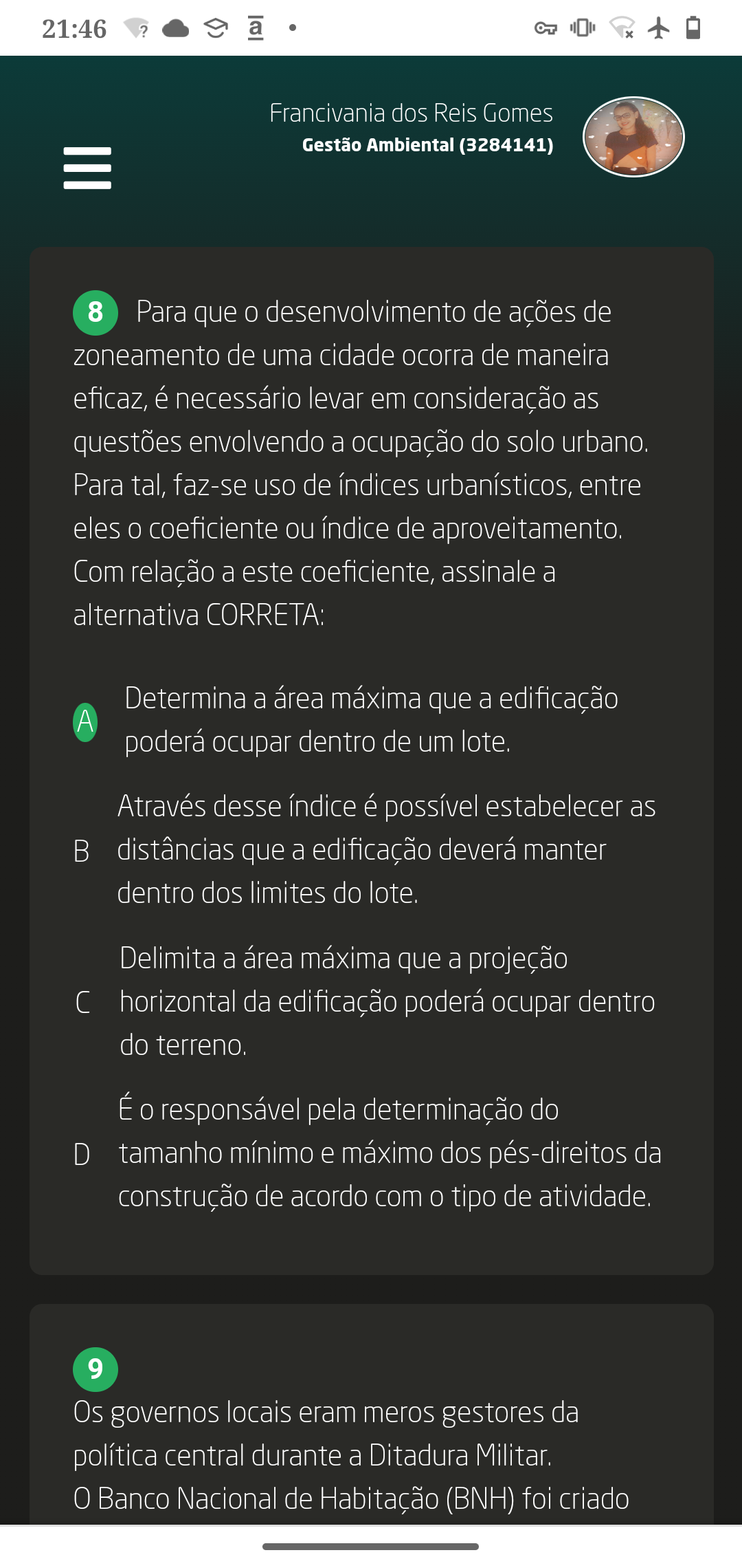 Planejamento Urbano E Ambiental - Gestão Ambiental