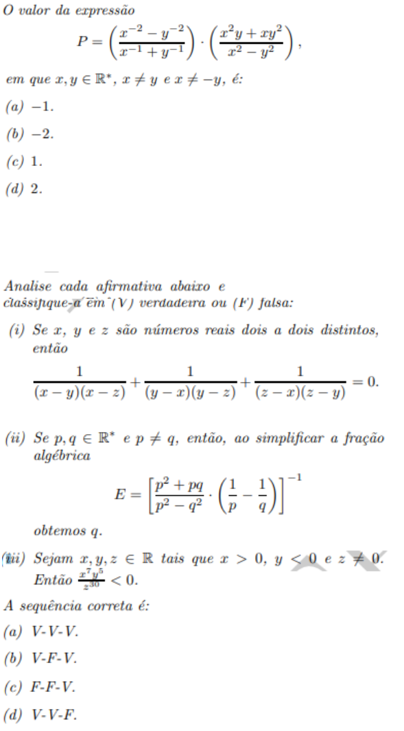 SIMPLIFICANDO FRAÇÕES ALGÉBRICAS 