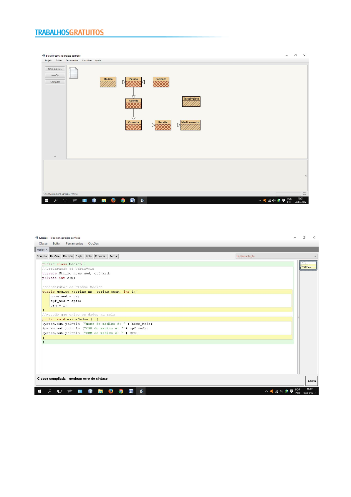 Aula 01 - Classes e Objetos, PDF, Classe (programação de computadores)