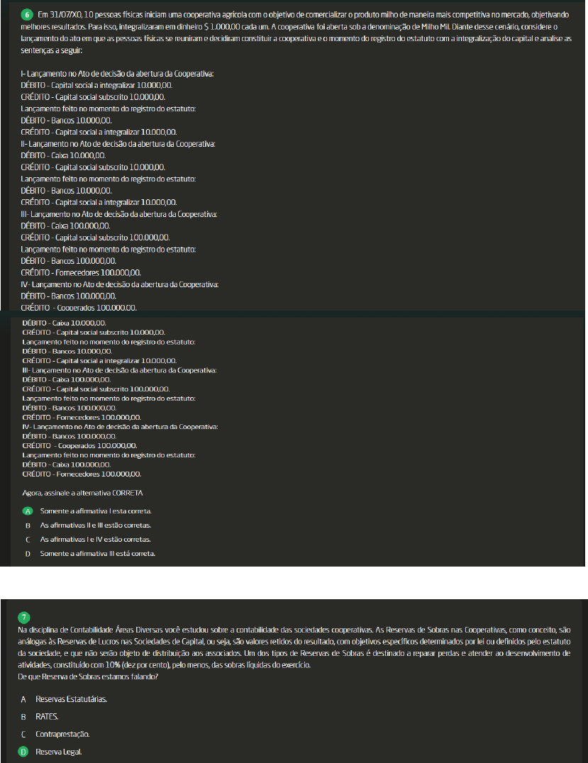 Prova Contabilidade Areas Diversas Contabilidade Ci Ncias Cont Beis