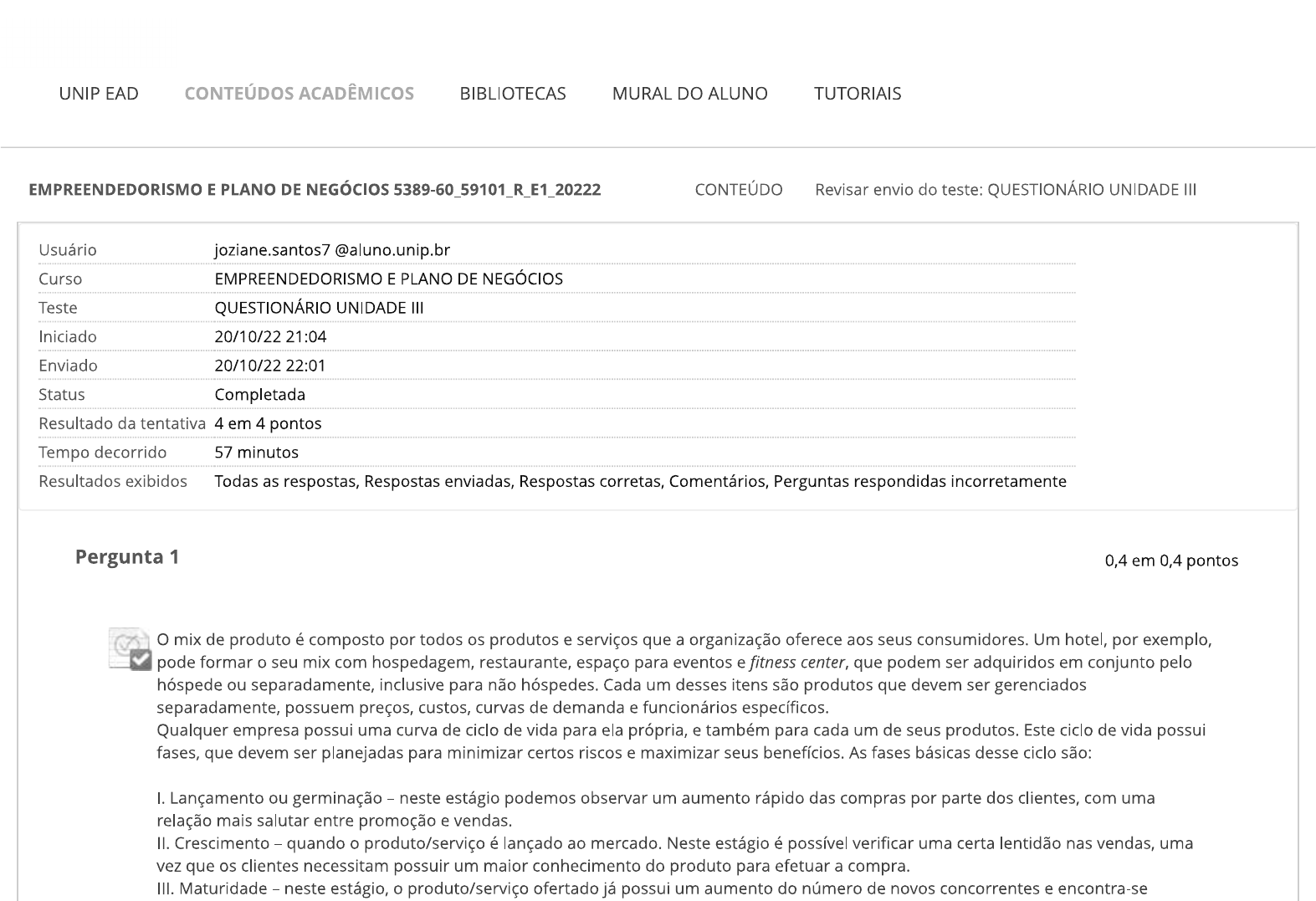 QII EMPREENDEDORISMO E PLANO DE NEGÓCIOS - Administração