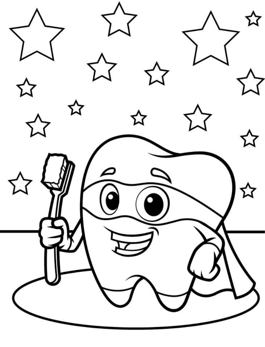 Desenho de Dentista para colorir  Desenhos para colorir e imprimir gratis