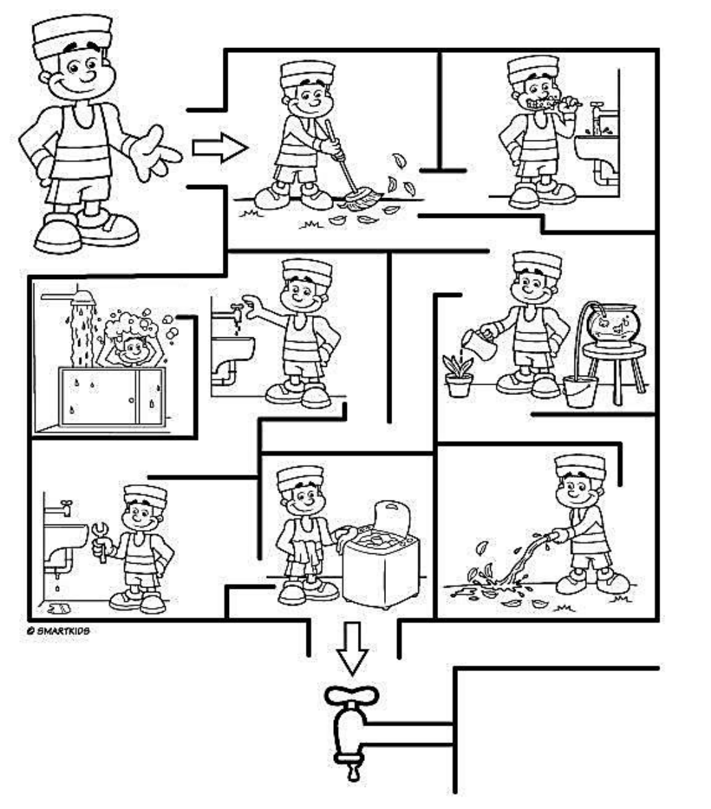 Desenho de Jogo do labirinto Monica para colorir - Tudodesenhos