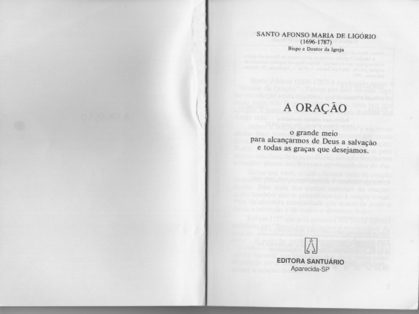 A Oraçao Santo Afonso Católicos