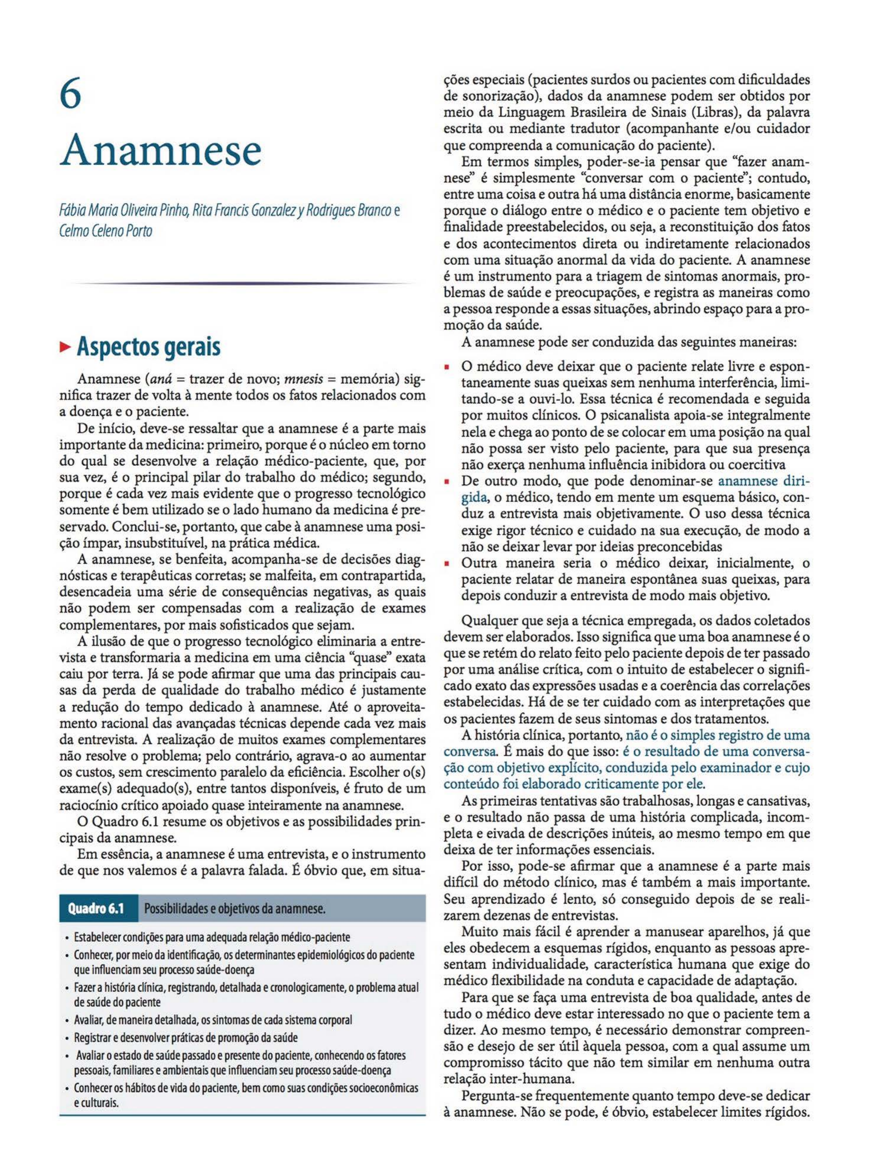 Resumo - Anamnese - Semiologia Médica