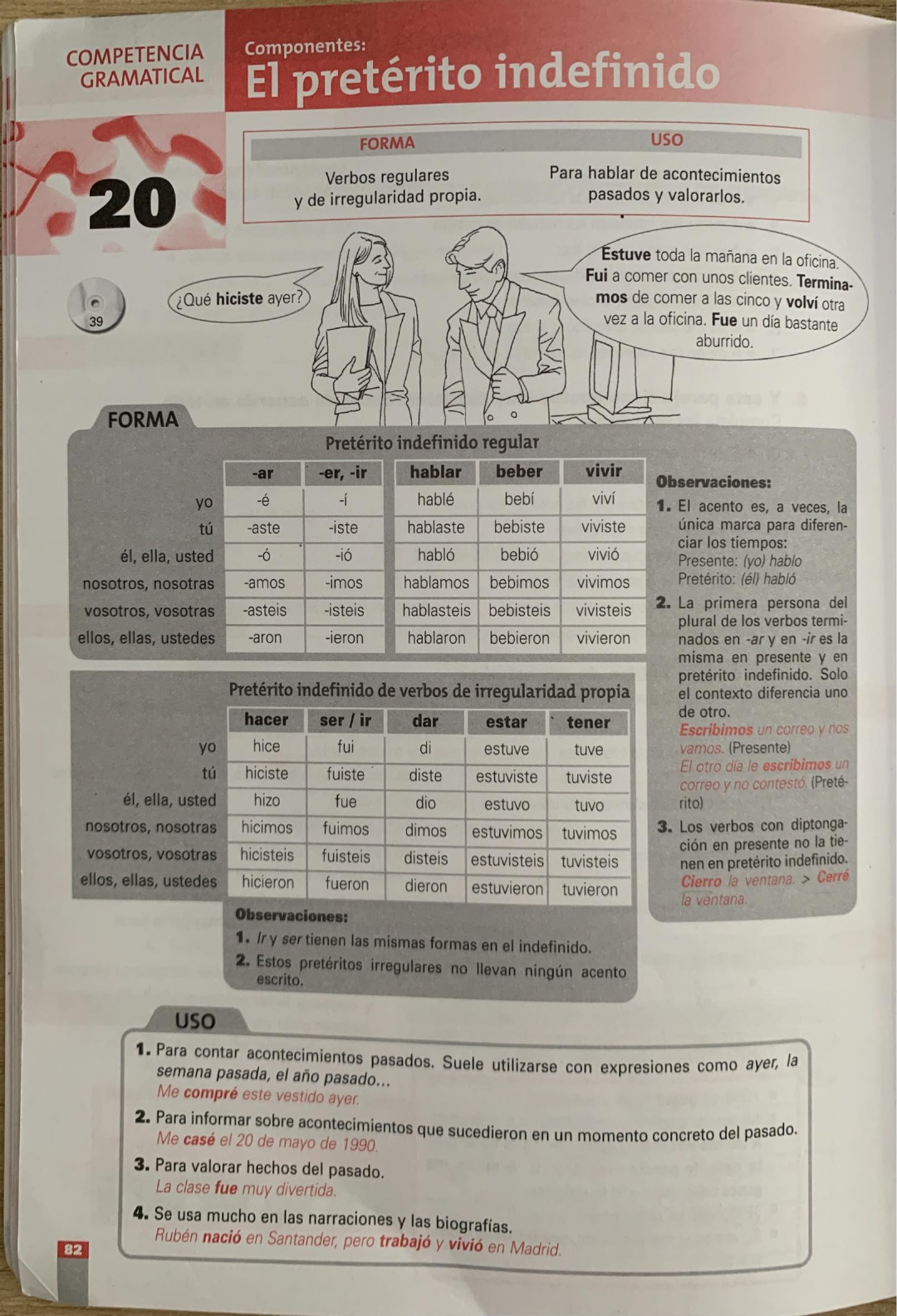 Clase 3 Ejercicios Pret rito Indefinido Espanhol