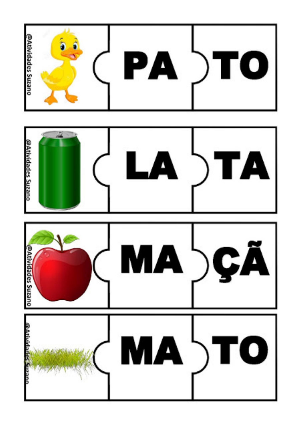 Jogo das Sílabas - GRATUITO!