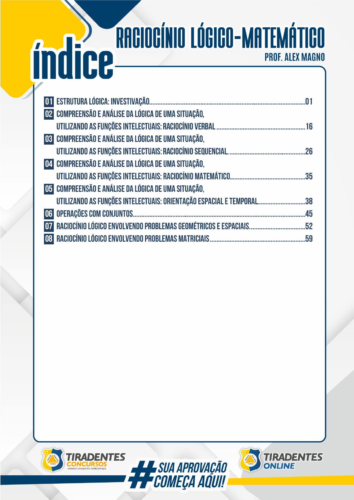 Sequência lógica - Raciocínio Lógico Sequencial - Baixar pdf de