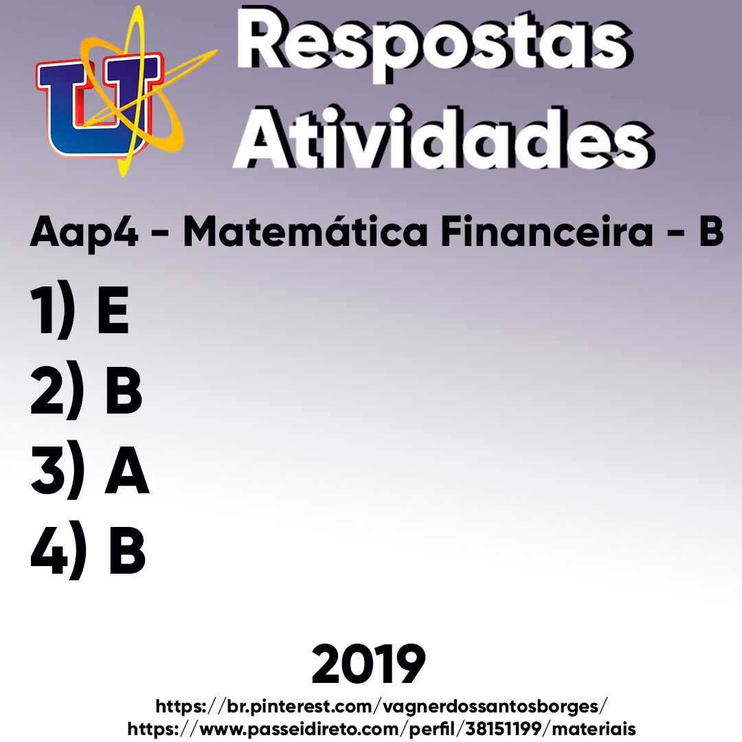 Aap4 - Matemática Financeira - B - Matemática Financeira