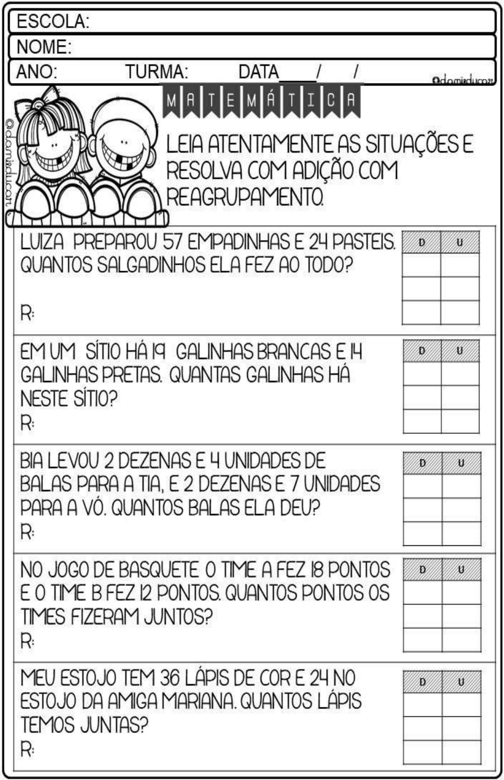 Matemática – 3º Ano EF – 03 – Jogos da Escola