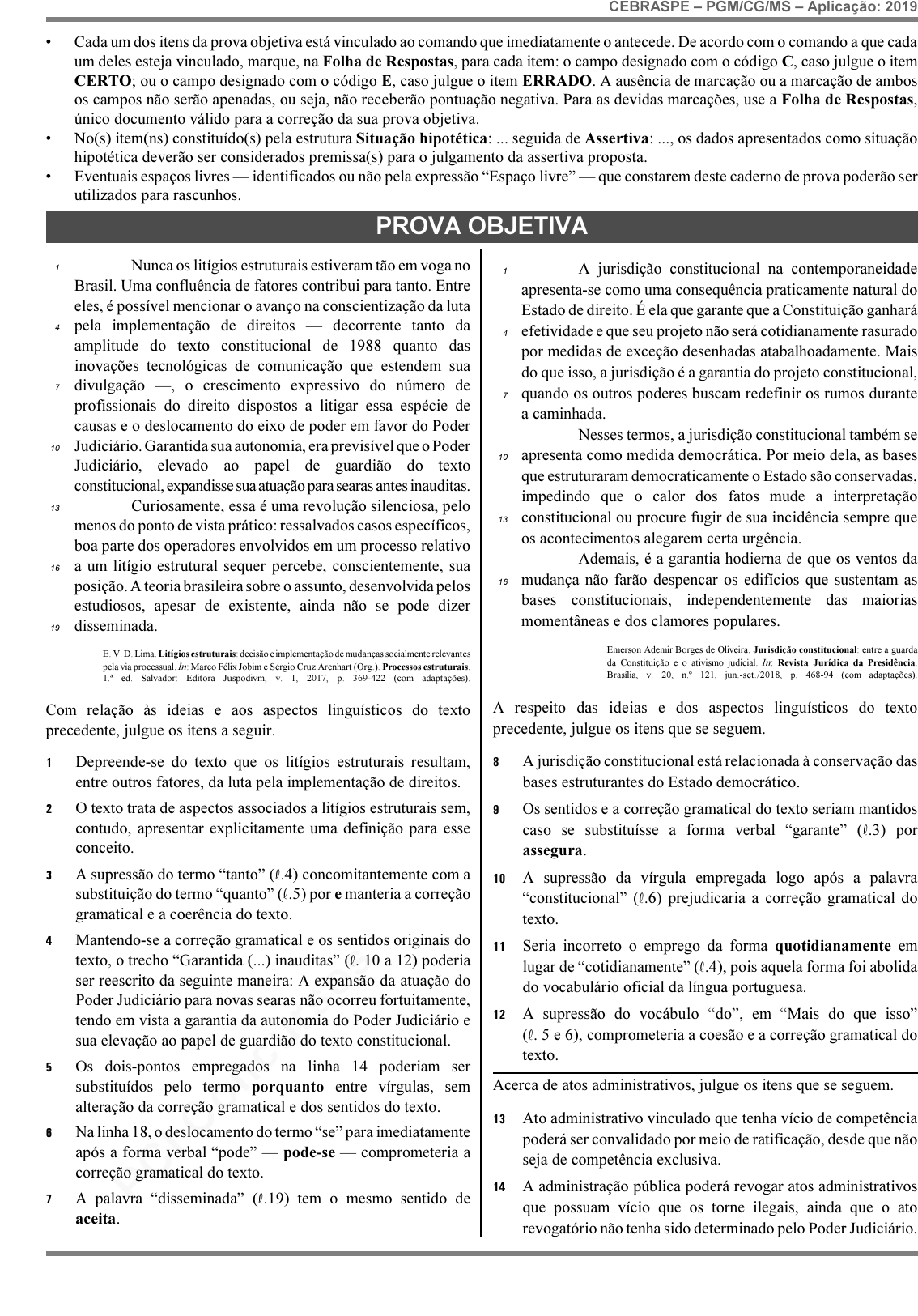 FGV 2022 Mpe SC Auxiliar Do Ministerio Publico Prova, PDF, Promotor