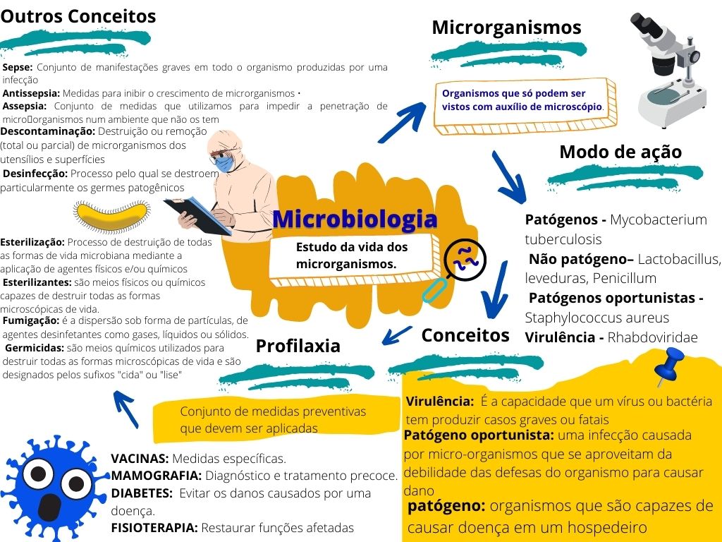 Mapa Mental De Microbiologia - ENSINO
