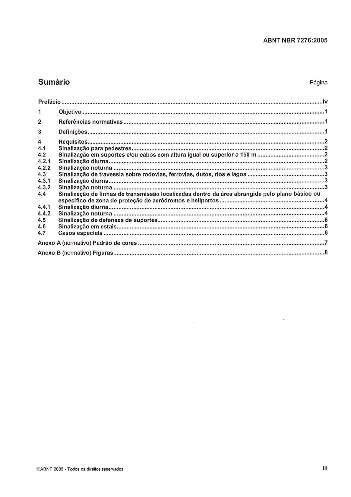 Abnt Nbr 7276 Sinalização Normas Técnicas 7326