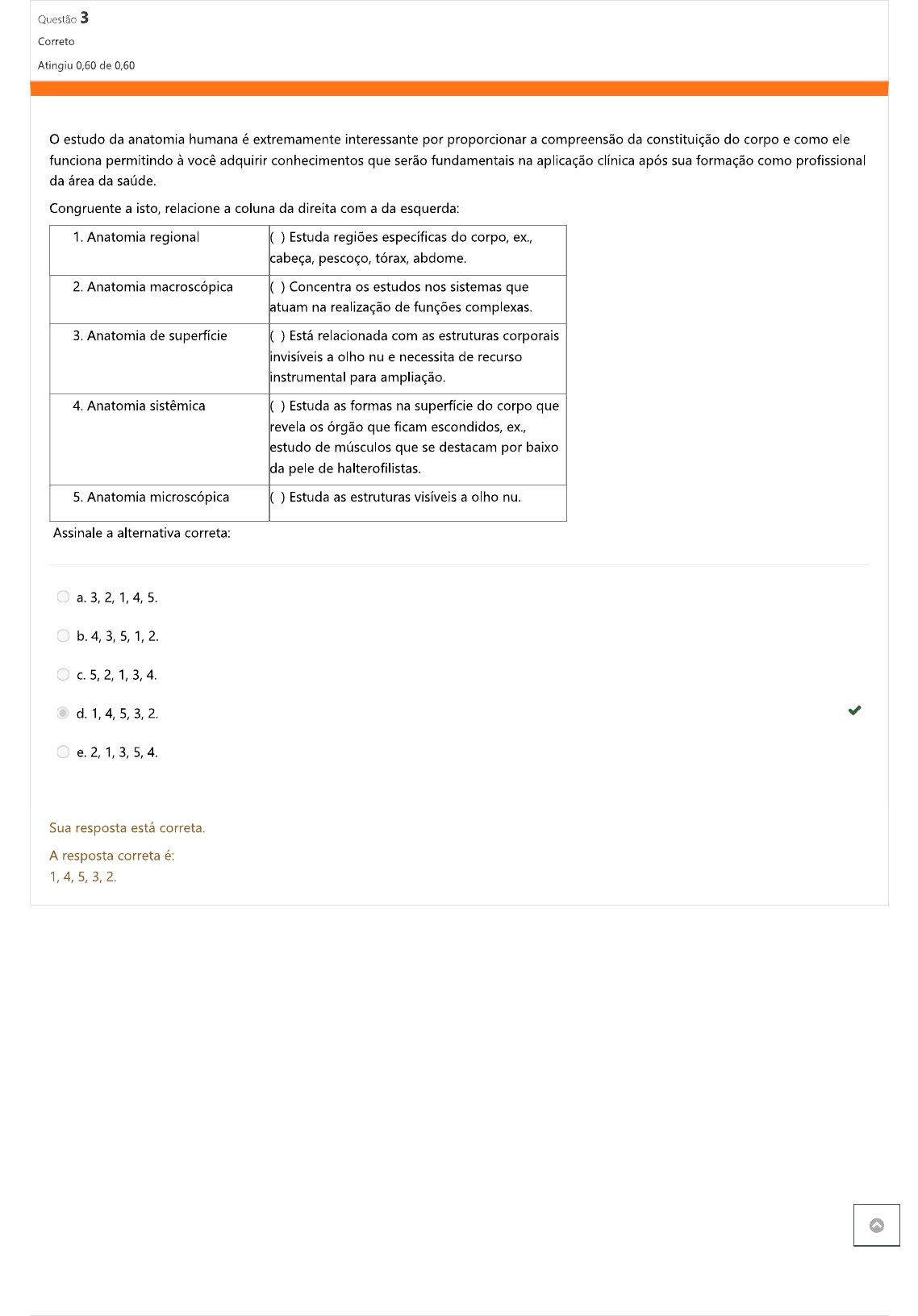 Prova De Anatomia Anatomia I